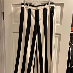 women's alice & olivia stripped pants size 6